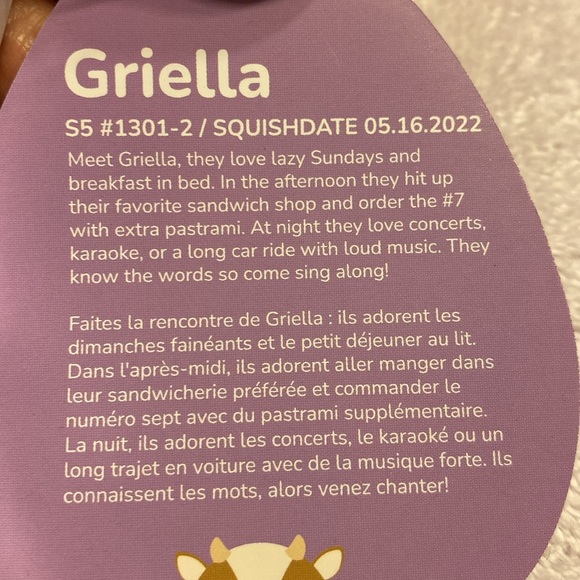 Squishmallows Griella the cow - Picture 5 of 5